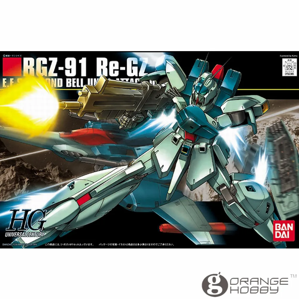 

OHS Bandai HGUC 085 1/144 RGZ-91 Re-Gz Mobile Suit Assembly Model Kits