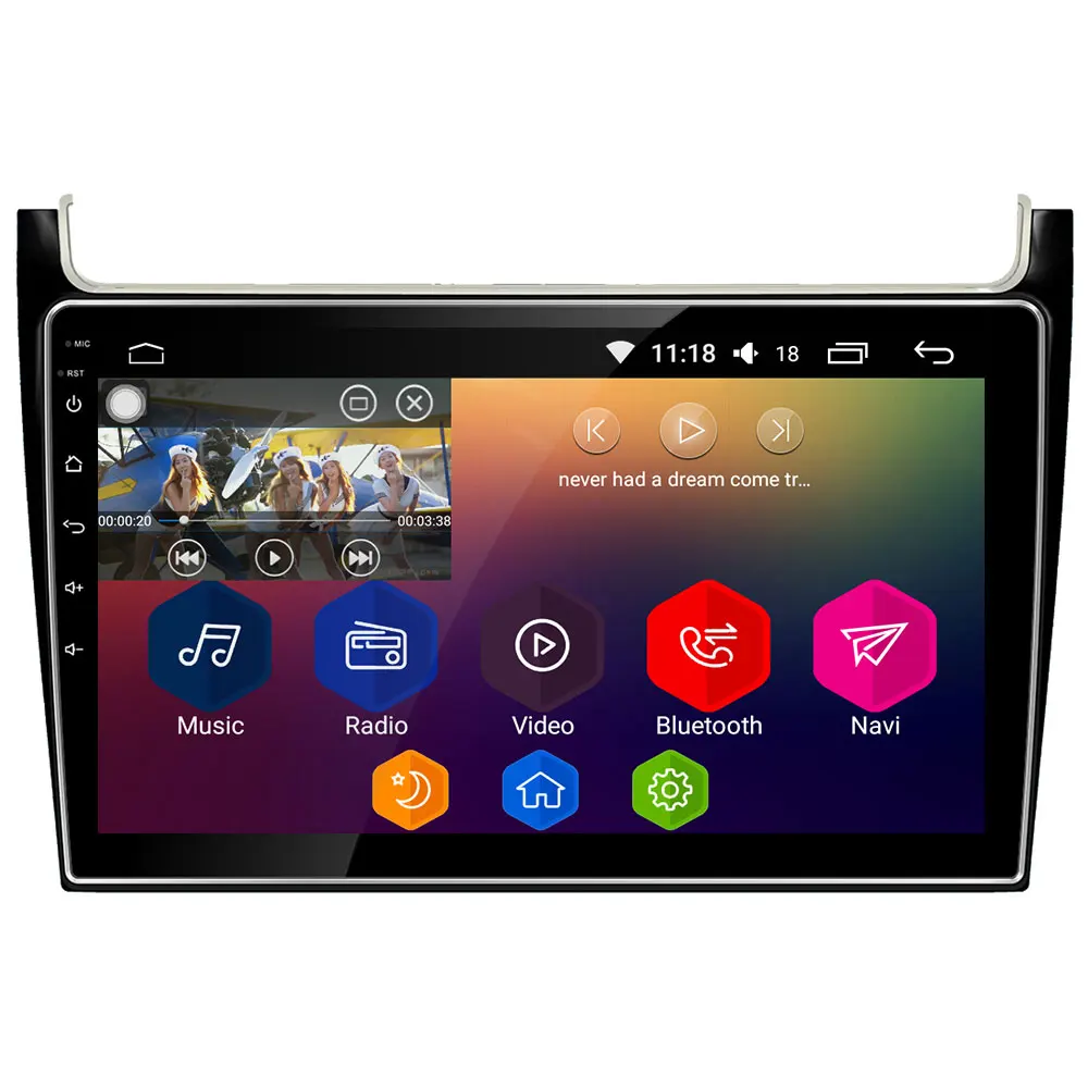

10.1" IPS 4G DSP Carplay Android 8 Octa Core 4GB RAM 64GB ROM RDS Car DVD Multimedia Player Stereo For Volkswagen Polo 2014-2018