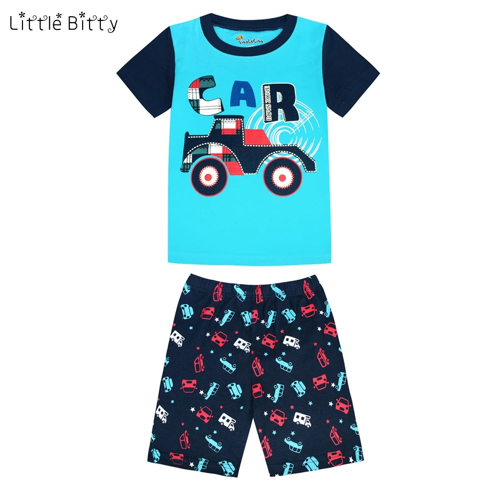 Summer Boys Short Pajamas Baby Sleepwear Kids Pajamas Children Cotton