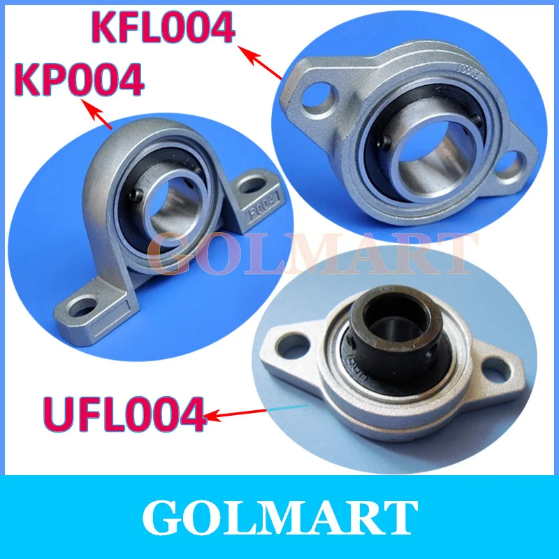 20 mm shaft bearing kirksite bearing insert bearing with housing KP004