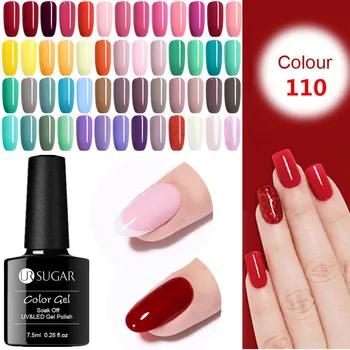 

UR SUGAR Glitter UV Gel Nail Polish Set Color Series Led Nail Gel Varnish Semi Permanent Led Nail varnish Sequins Gel