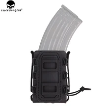 EMERSON 7,62, один пластиковый подсумок, кобура для пистолета, мягкий чехол, подсумок, Emersongear, Molle, чехол для пистолета AK EM6404