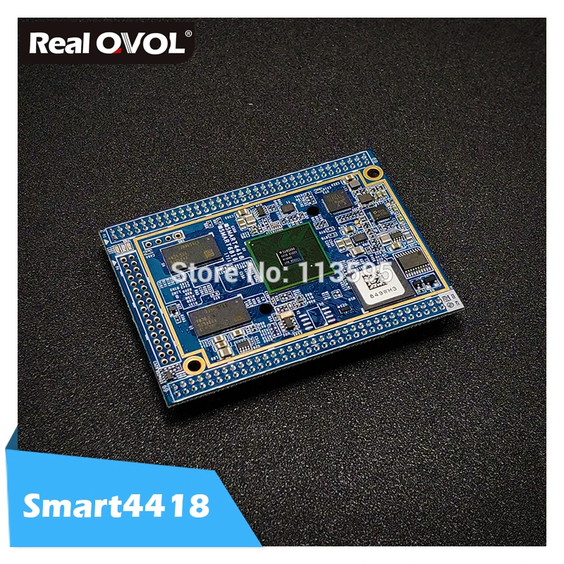 

RealQvol FriendlyELEC Smart4418 CPU board S5P4418 Cortex-A9 1GB RAM + 8GB eMMC integrated Gbps Ethernet audio jack