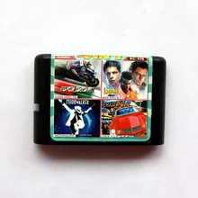 4in1 супер повесить на+ чуть-чуть костяшки+ луна Walker+ Chase H. Q II 16 бит Sega MD карточная игра для Sega Mega Drive для Genesis