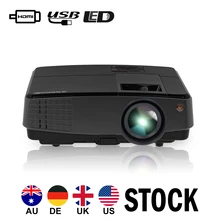 CAIWEI Portable LED Projector Home Theater Proyector Multimedia System 1080P Video Game Movies HDMI VGA USB