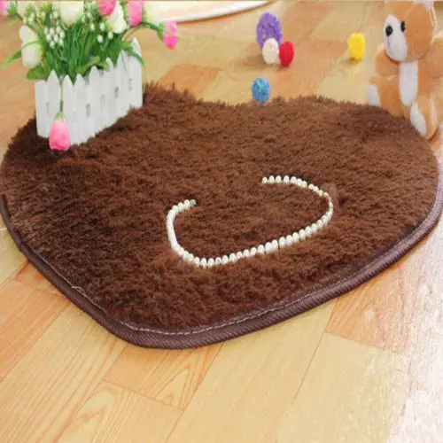 Coffee Домашние DIY пушистые коврики Противоскользящий мохнатый ковер комната спальня коврик, напольный ковер - Цвет: Coffee