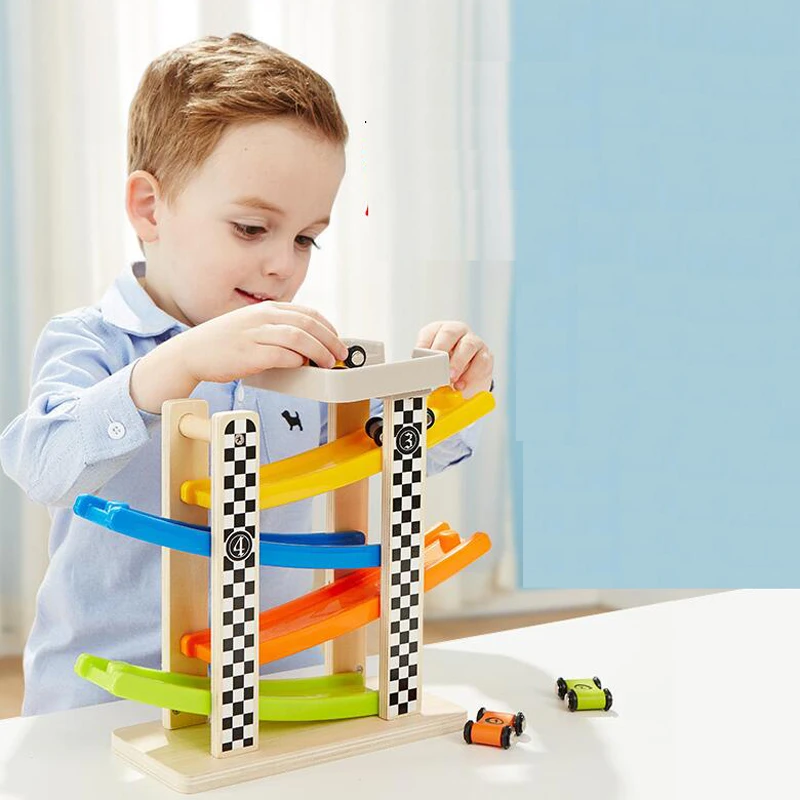 cars wooden track