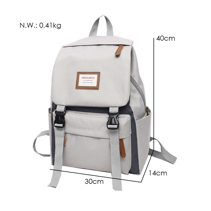Menghuo Cover Backpack Women Leisure Travel Laptop Backpacks Men Business Mochila Waterproof Nylon Teenagers Student School Bags (62)