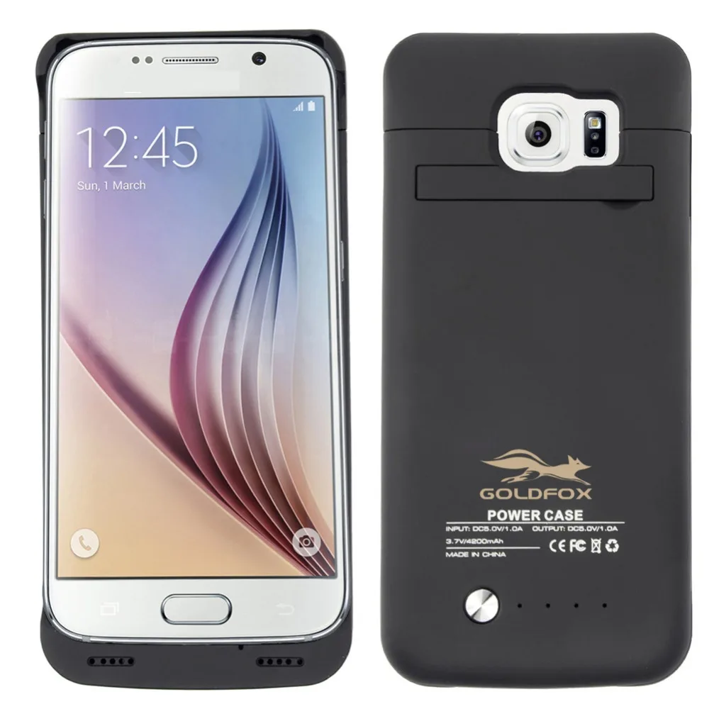 Новинка 100% зарядное устройство для сотового телефона 4200 мАч чехол Samsung Galaxy S6/ S6 Edge