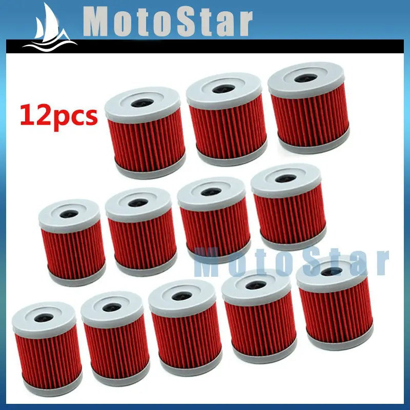 

12pcs Oil Filter For Pit Dirt Bike CB250 150cc 200cc 250cc Lifan Zongshen Loncin ATV Quad 4 Wheeler Motorcycle
