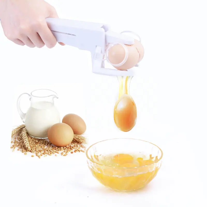Plastic Handheld EZ Cracker Egg Cracker Separator Egg Cutter Dividers