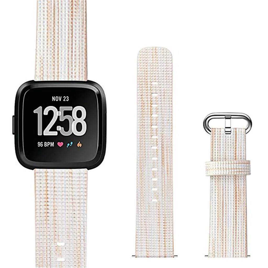 Нейлоновые Ремешки для наручных часов для Fitbit Versa Lite, Смарт-часы, ремешок из тонкого тканого нейлона, сменные ремешки, спортивный ремешок, Прямая поставка 316#2