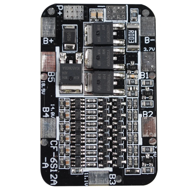 6S 18650 Защитная плата для литиевой батареи 6 ячеек литий-ионный 3,7 в защитный модуль 25,2 в 15A 20A BMS PCB PCM для электродрели