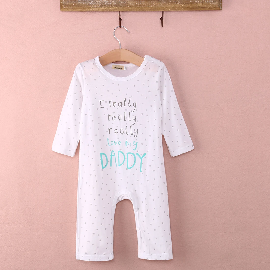 Детский хлопковый комбинезон с длинным рукавом на возраст 0 24 месяца|baby rompers|i love mum
