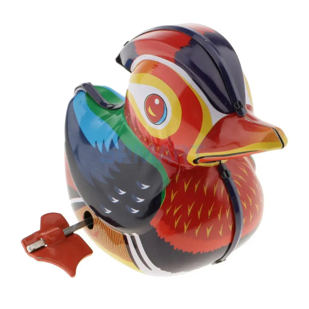 Buy Vintage Mechanical Wind Up Mandarin Duck Model