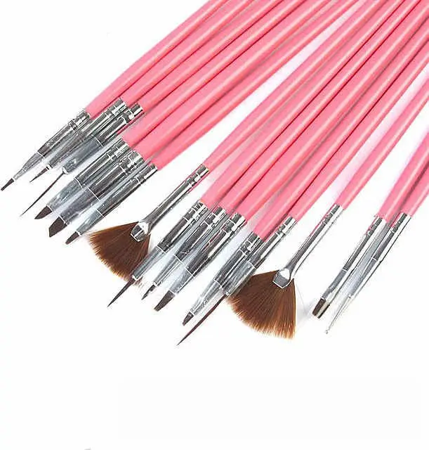 

Hot 15pc Nail Art UV Gel Design Brush Set Painting Pen Manicure Tips Makeup Tools