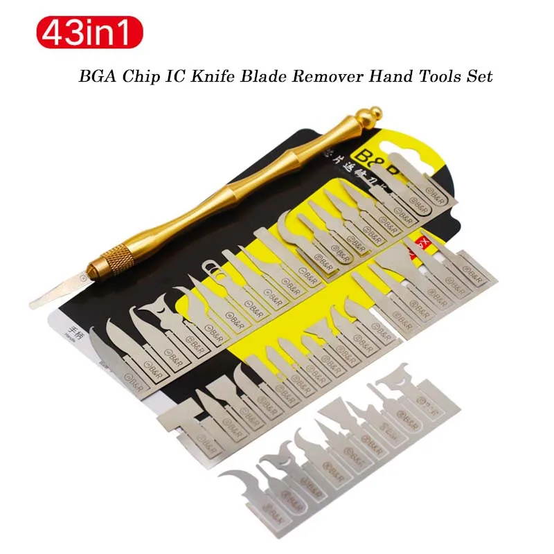 

BGA Chip IC Knife Blade Remover Hand Tools Set for Repair Removing iPhone Motherboard Mainboard NAND CPU