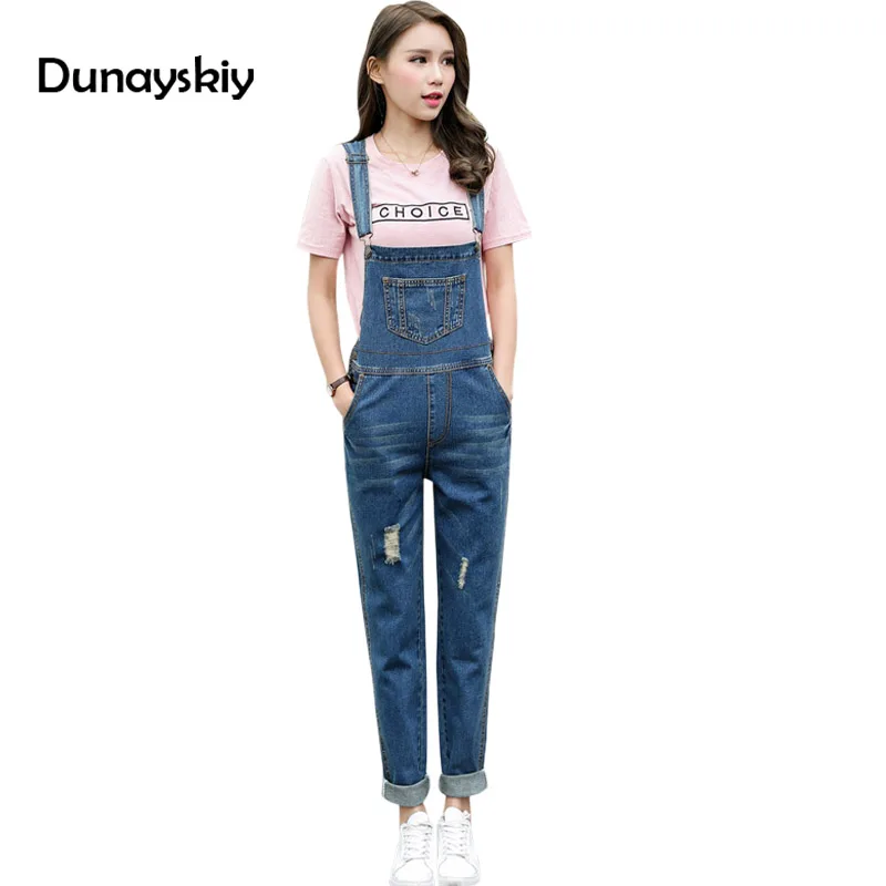 Aliexpress.com : Buy Autumn Denim Jumpsuit For Women Full Length Preppy ...