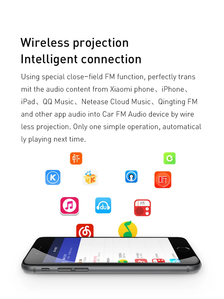 MI Mijia ROIDMI 3S Bluetooth 5V 3.4A автомобильное зарядное устройство музыкальный плеер FM Smart APP для iPhone и Android Smart control mp3-плеер