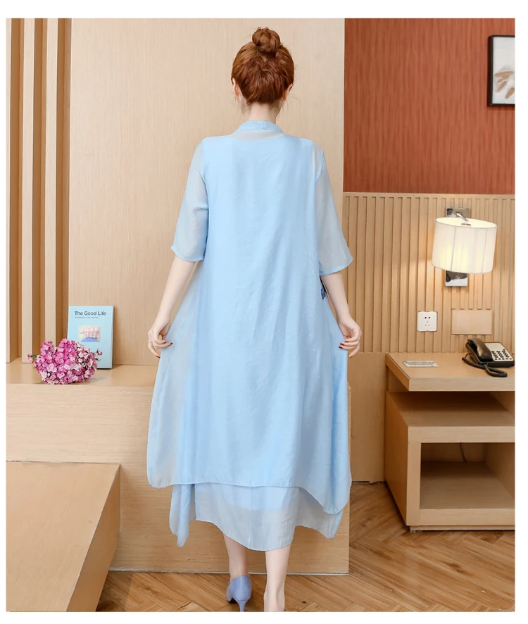 Dress Women Plus Size White Cotton Linen Vintage Summer Dress Long 2 Piece Set Elegant Beach Maxi Dresses for Women 2019 Vestido6