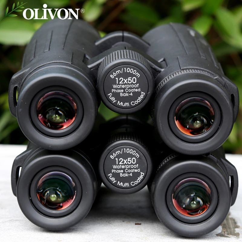 

OLIVON Red-crowned crane series binocular telescope 10*50 or 12*50 high magnification professional telescope waterproof