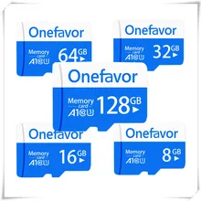 Новое поступление! Onefavor 128 ГБ микро-sd SDXC карта U3 C10 4 Гб-64 Гб картридер 2 микро-sd карта U1 A1 TF карта флэш-памяти C10