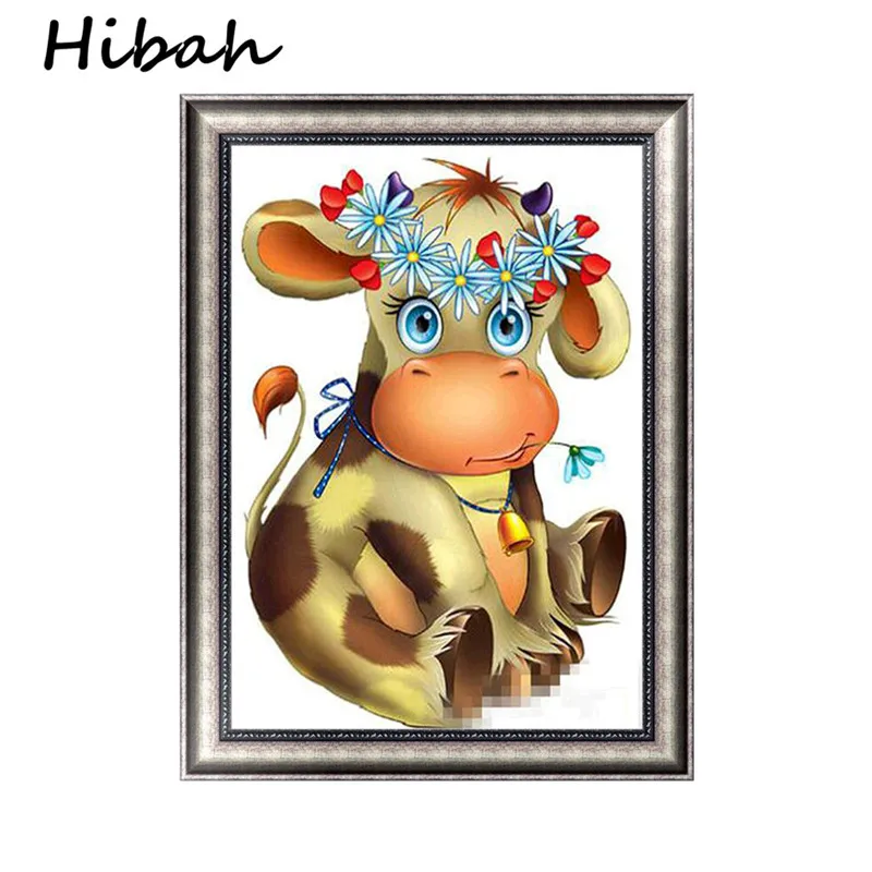 

Mosaic Diamond 5D Diy Diamond Painting Cartoon Animal Cross Stitch Round Diamond Embroidery Sticker