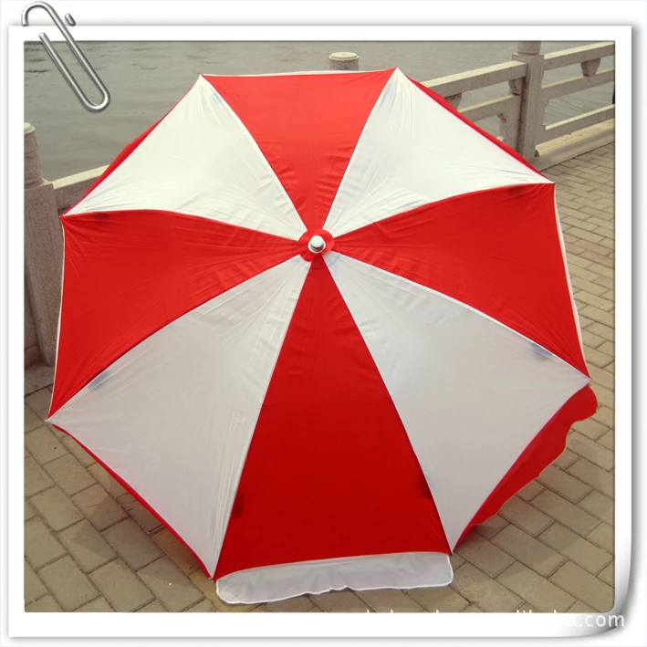 

Canopy diameter of 2.4 m double bar windproof large outdoor umbrellas can print printed logo