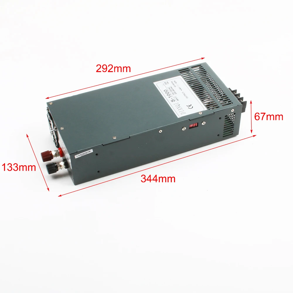 DIANQI 1000W 90V импульсный источник питания 11a AC в DC вход 110v или 220v выбор переключателем 1000w ac в dc источник питания S-1000-90