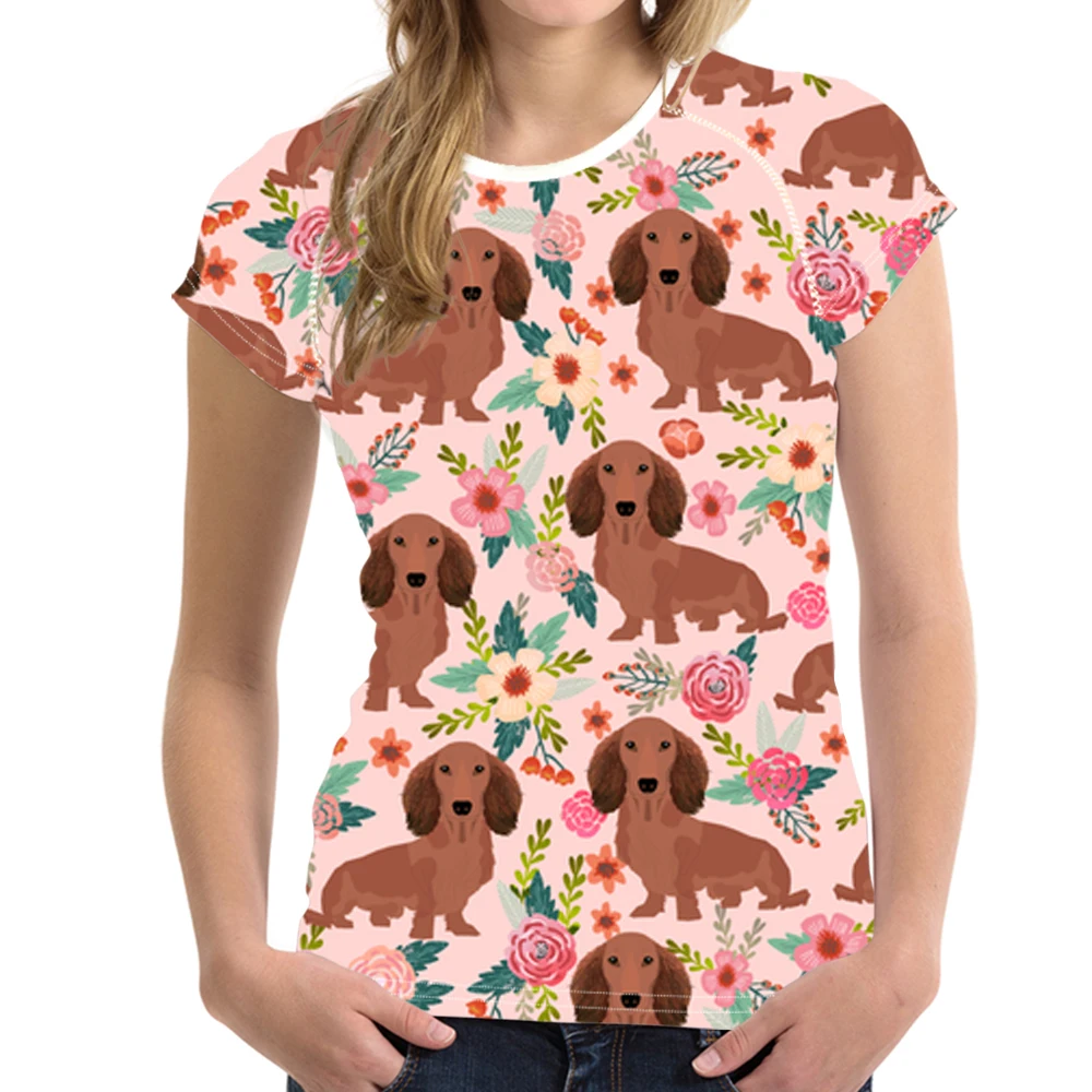Бесшумный дизайн, мультяшная Одежда для собак, женская футболка с цветочным принтом, женская модная футболка с цветочным принтом для