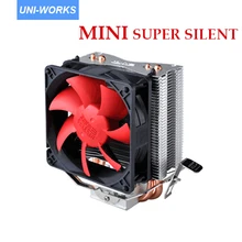 Pc кулер тепловыми трубками кулер super silent 95 Вт готовые 80 мм вентилятор охлаждения для socket lga775/1150/1155/1156/am2/am2 +/am3 754