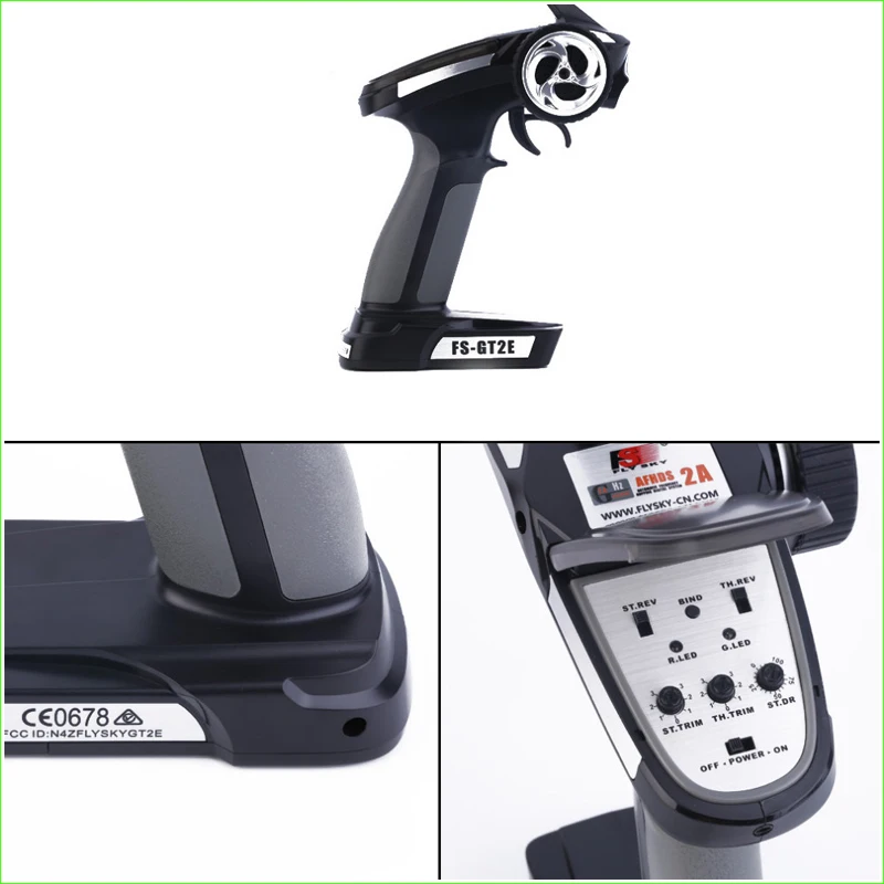 1pcs-Original-Flysky-FS-GT2E-AFHDS-Radio-System-Transmitter-3-Channels-2-4G-Gun-Control-Receiver (2)