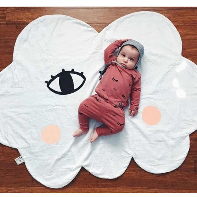 

New Baby Cloud Bed Sofa Winter Play Mats Kids Floor Weather INS Toddler Blanket Cover Developing Toy Carpet lapin Cushion Quit