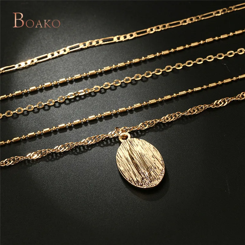 Boho Virgin, многослойное ожерелье для женщин, девушек, золото, обтягивающее колье, ожерелье, bijoux femme Jewewlry Z4