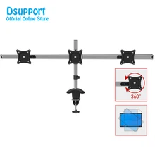 15-27 “Liga De Alumínio Cheio de Movimento Suporte triplo Triplo Tela LCD LED Monitor de Mount Holder desktop Braço de fixação carregar 10kgs