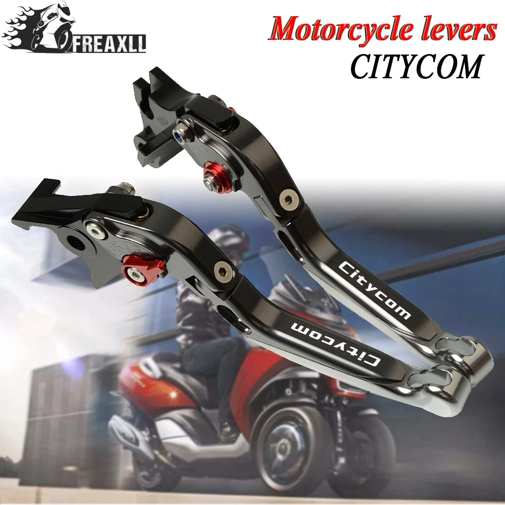 

For SYM CITYCOM Citycom 300i 2013 2014 2015 2016 Motorcycle Adjustable Folding Extendable Brake Clutch Levers Handlebar Grips