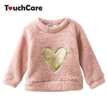 

Thick Fleece Long Sleeve T-shirt Cartoon Bear Embroidery Coat Children Baby Sweaters Clothes Kid Boys Girls Warm Pullover Blouse