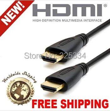 Full HD 1080 P Hi-Speed HDMI кабель 3 м 1.4 мужчинами аудио видео Мониторы кабель 100 шт./лот