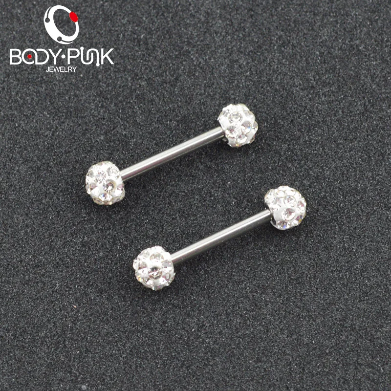 BODY PUNK 4 шт./компл. Сексуальная фотокольца для сосков штанги пирсинга 14G|bar piercing|nipple