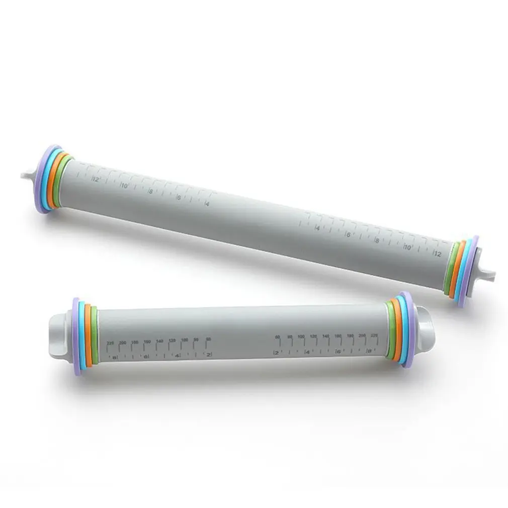 Adjustable thickness rolling pin 8 inch Stainless Steel Rolling Pin Spacers For Baking