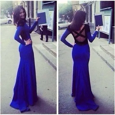  font b Sexy b font Lady Long Sleeve Bodycon Bandage Evening Party Long Maxi font