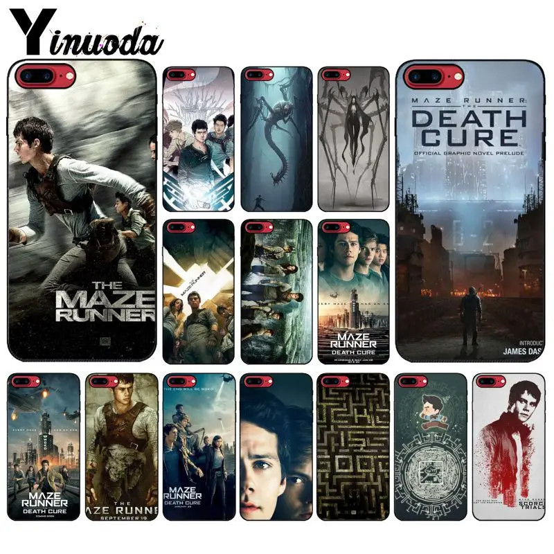 

Yinuoda Maze Runner The Death Cure Pattern TPU Soft Phone Cell Phone Case for iPhone X XS MAX 6 6s 7 7plus 8 8Plus 5 5S SE XR