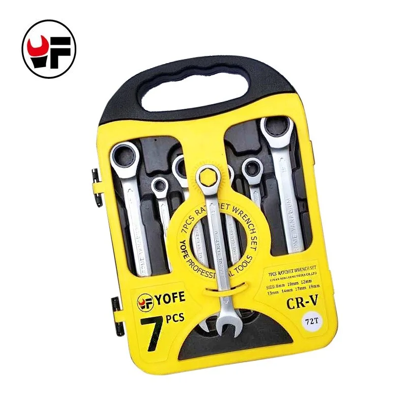 YOFE 8 19mm Car Wrench Tool Kits For Car 7pcs/Set Ratchet Tool Wrench
