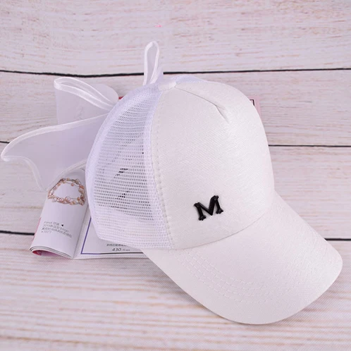 Big Bowknot Baseball Cap for Girl M mark Pink hat for Women Summer Adult Bow Caps Snapback Hip Hop Caps with a straight visor Women's Hats