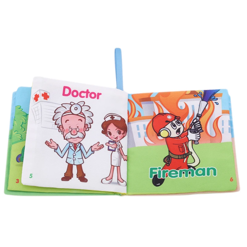 Baby Shower Cloth Book Early Educational Games Toy English Cartoon Animal Christmas Birthday Gifts For Kids | Игрушки и хобби