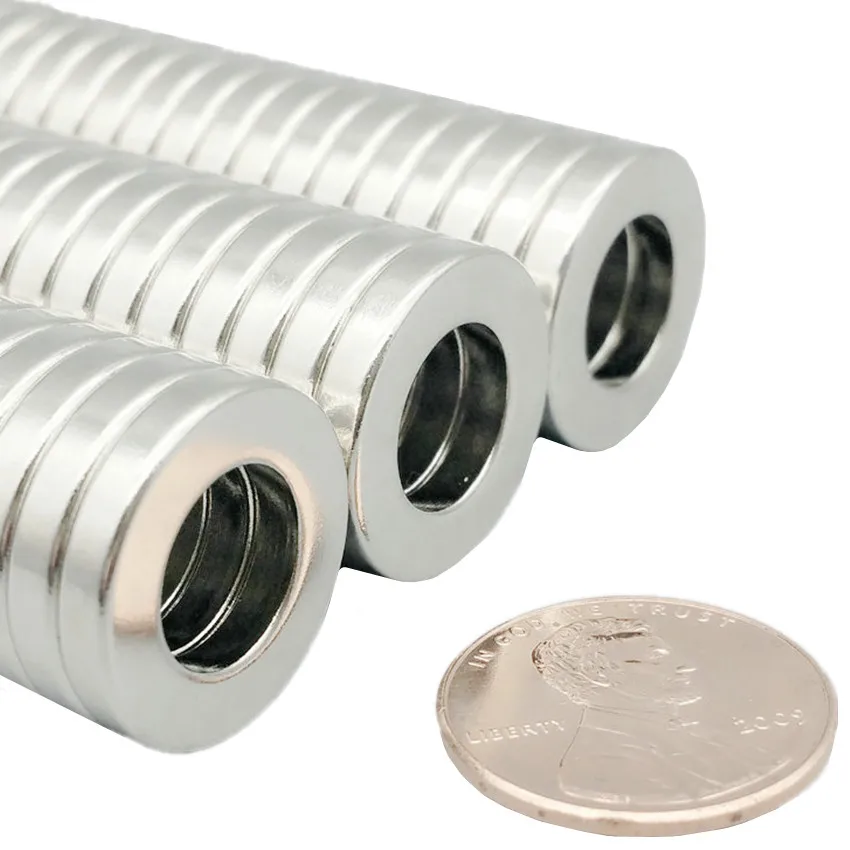 NdFeB Ring OD 18x10x3 mm N38 Round Circle Tube Strong Neodymium