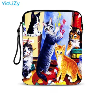

cat print 9.7 inch laptop bag notebook sleeve waterproof protective tablet Case Cover For iPad Air 2 for ipad pro 9.7 IP-5757