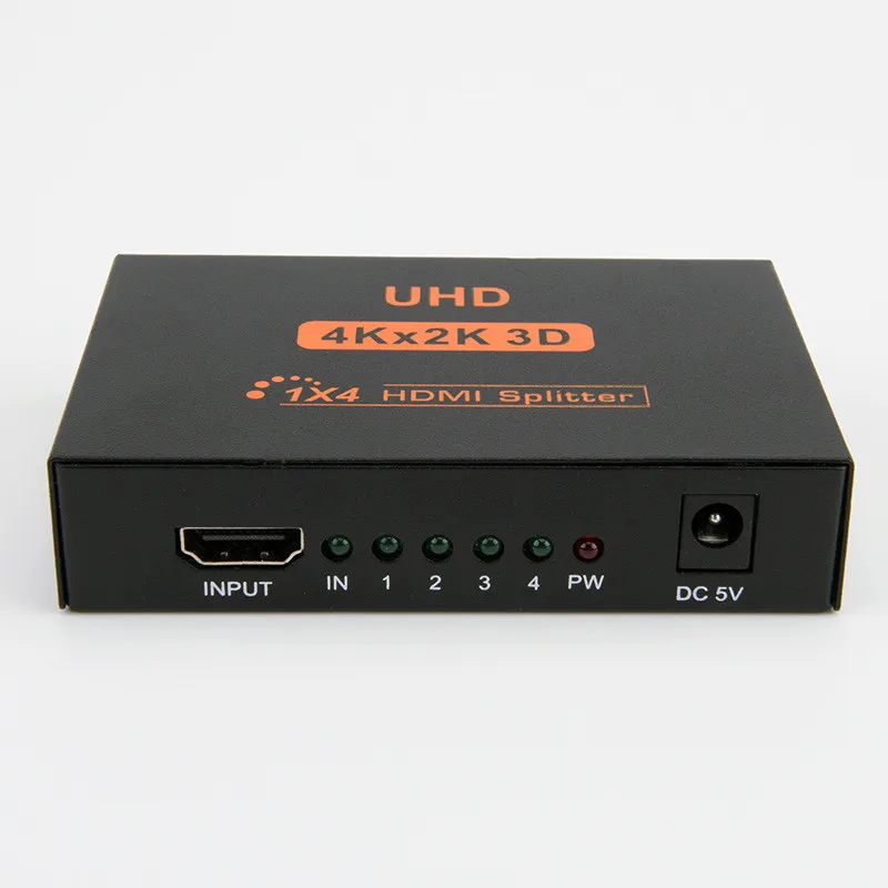T4K 3D UHD 1x4 HDMI Splitter Adapter,1xHDMI Signal Input Split to 4xHDMI Female Connector For HDTV DVD,STB,PS23 PSP Free Shipping (3)