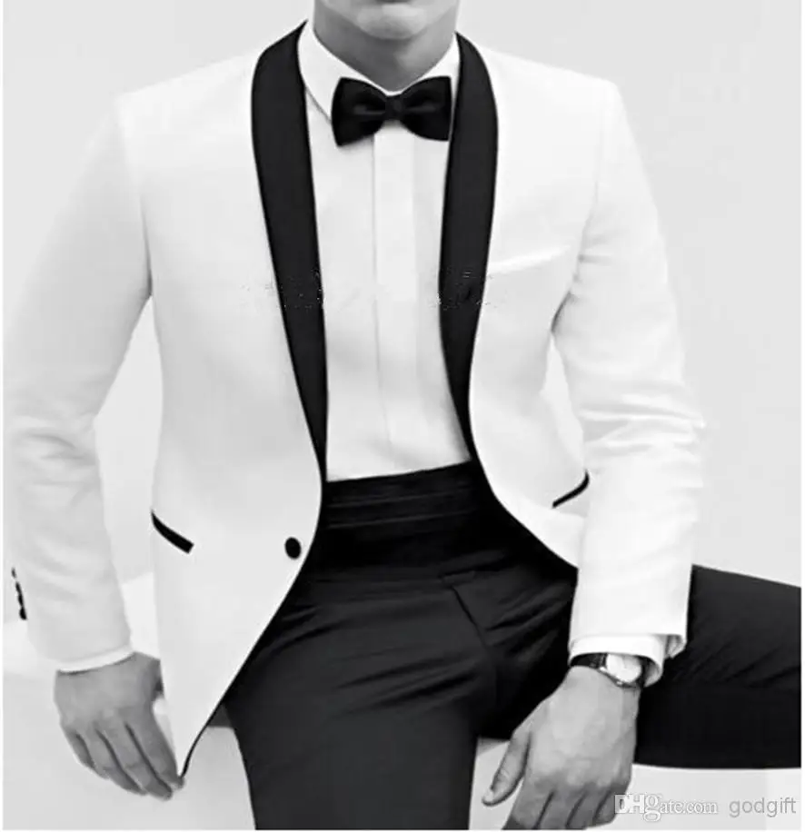 Cheap price 2016 New Year Hote sale tuxedos White men's dress Color