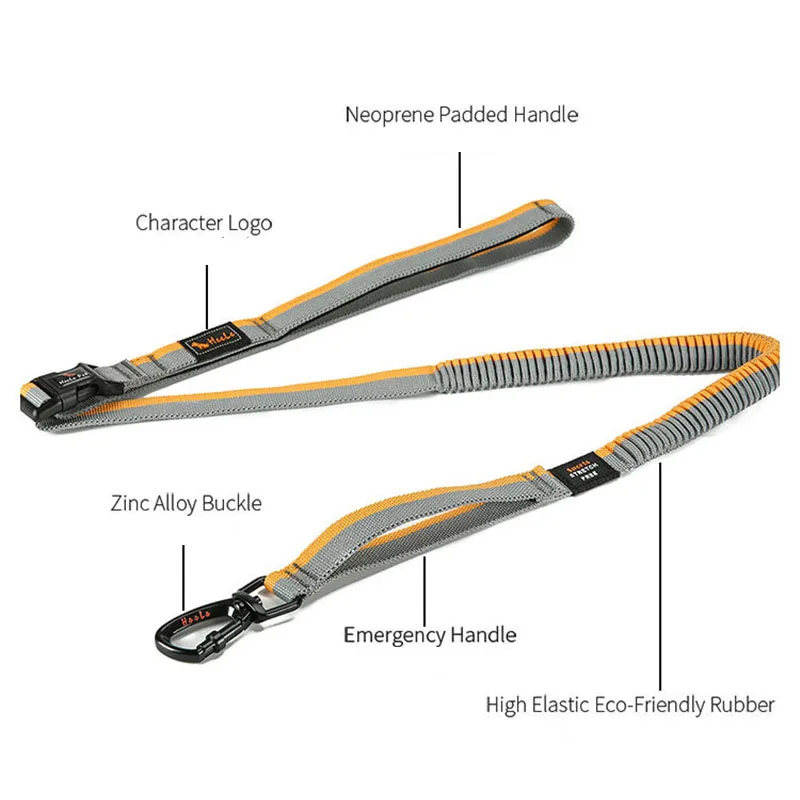

Adjustable Hands Free Dog Leash Running Leash Rope Waist Hand Elastic Retractable Dog Leads For Running Jogging Walking